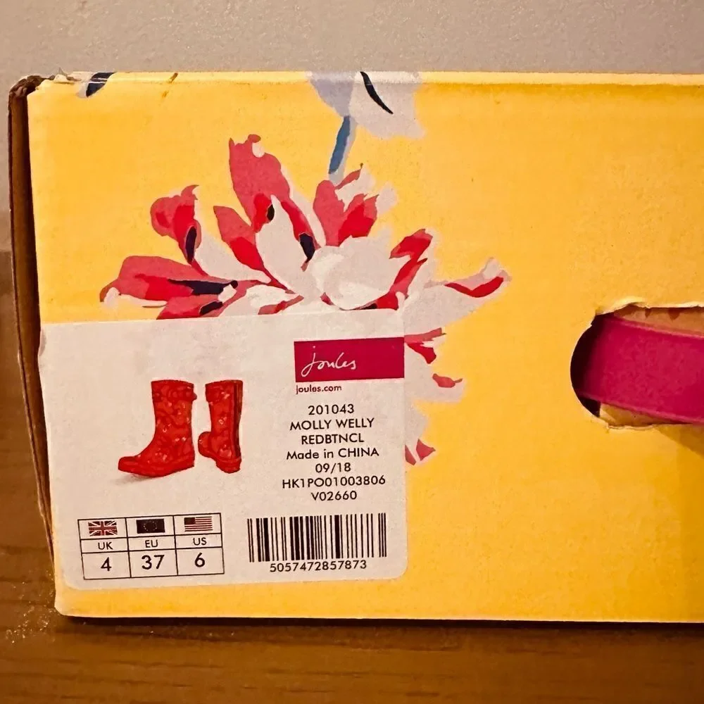 Womens Joules Rainboot size 6 -EUC‎